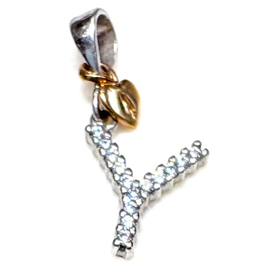 Anhänger Sommer Dame ALFABETO in Weißgold Cubic Zirconia Y ZIRC P US/Z 0.70 BR - Y ZIRC P US/Z 0.70 BR